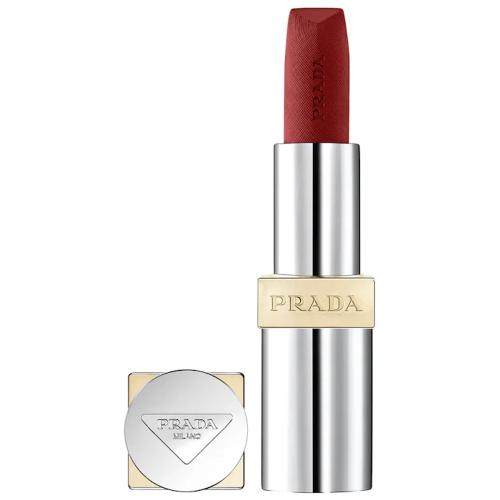 NEW PRADA MONOCHROME HYPER MATTE REFILLABLE LIPSTICK IN B03 MAHOGANY - Picture 1 of 11